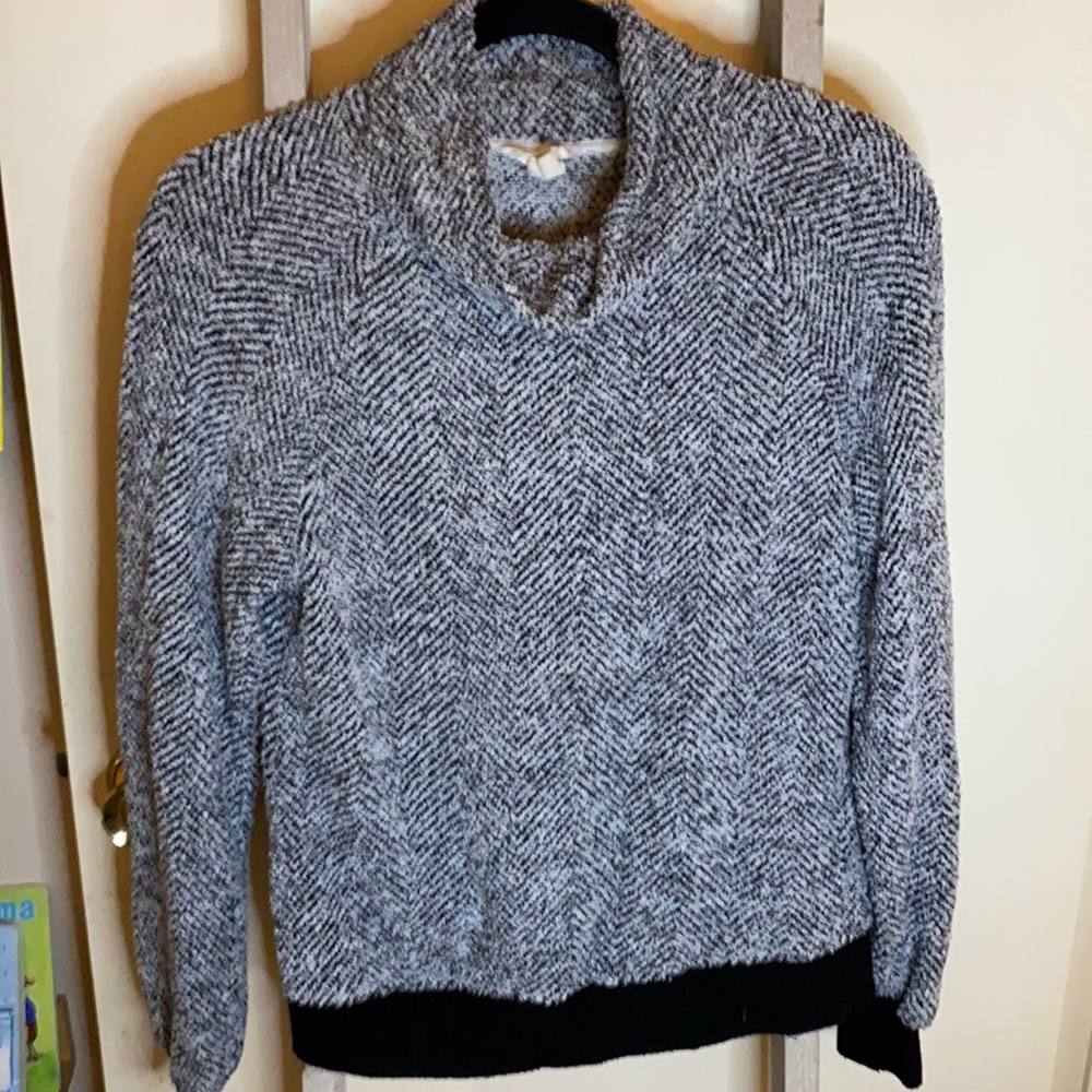 Cozy, super soft, mock neck pullover sweatshirt